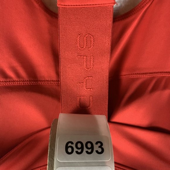 Spyder Active Padded Sport Bra Women‎ Small Red Racerback Polyester Stretch 6993 - Picture 8 of 8